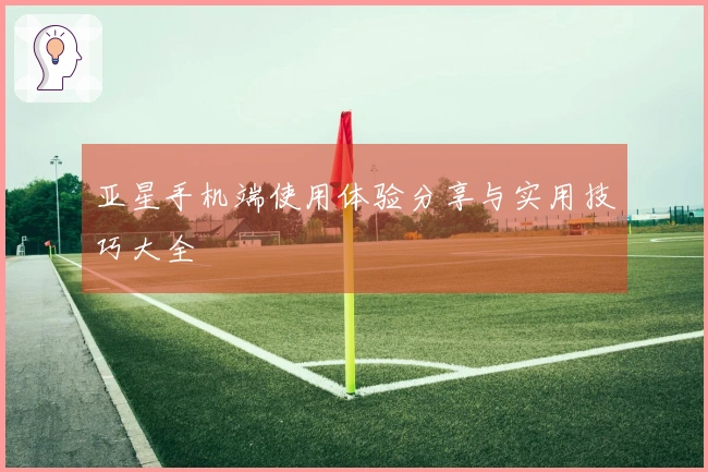 亚星手机端使用体验分享与实用技巧大全